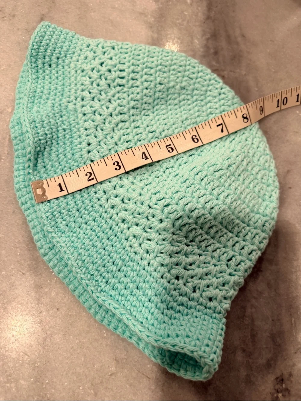 Handmade Crochet Bucket Hat 100% Cotton Lightweight Packable Festival Boho Beach